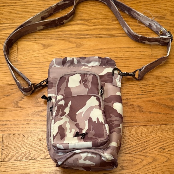 lug Handbags - Lug by Huggie SE water bottle holder with 3 zipper pouches - Camo Crossbody Bag